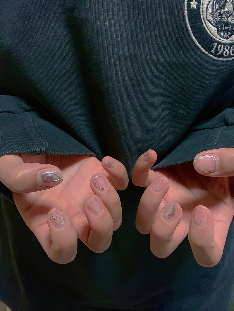 Mẫu nail mùa thu đơn giản, cute