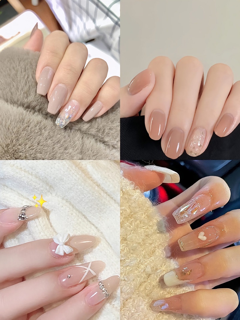 Mẫu nail mùa thu đơn giản, nhẹ nhàng