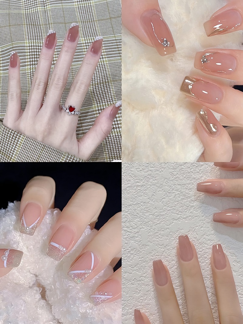 Mẫu nail mùa thu đơn giản, nổi bật