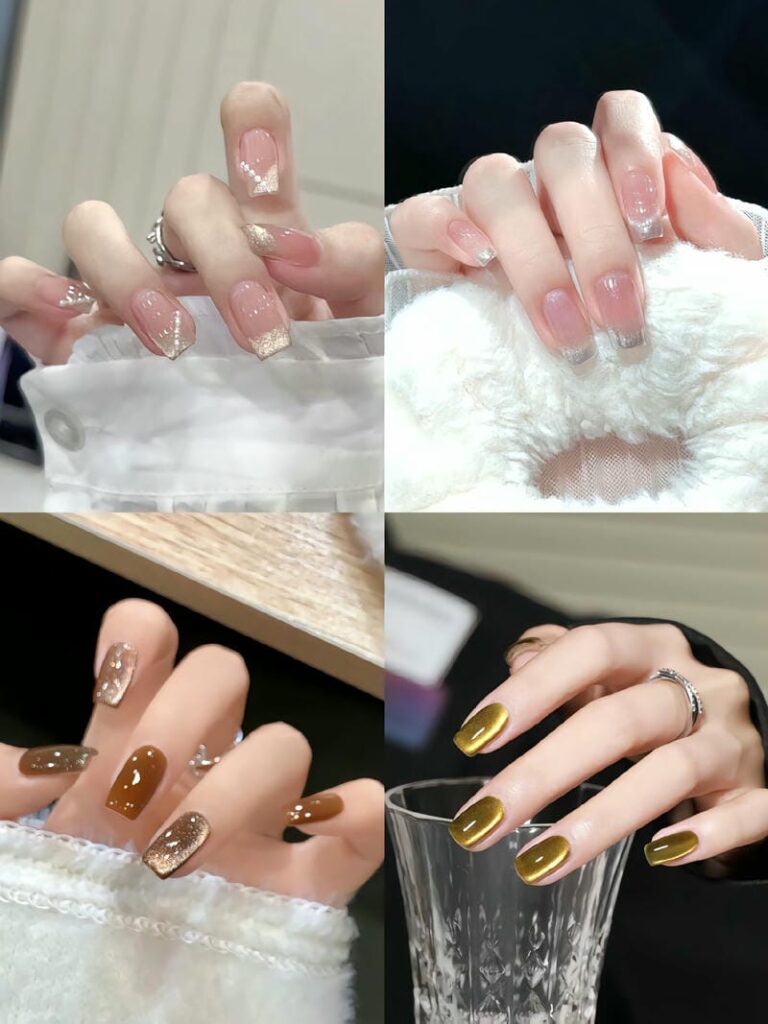 Những mẫu màu nail mắt mèo ánh trăng sáng tay