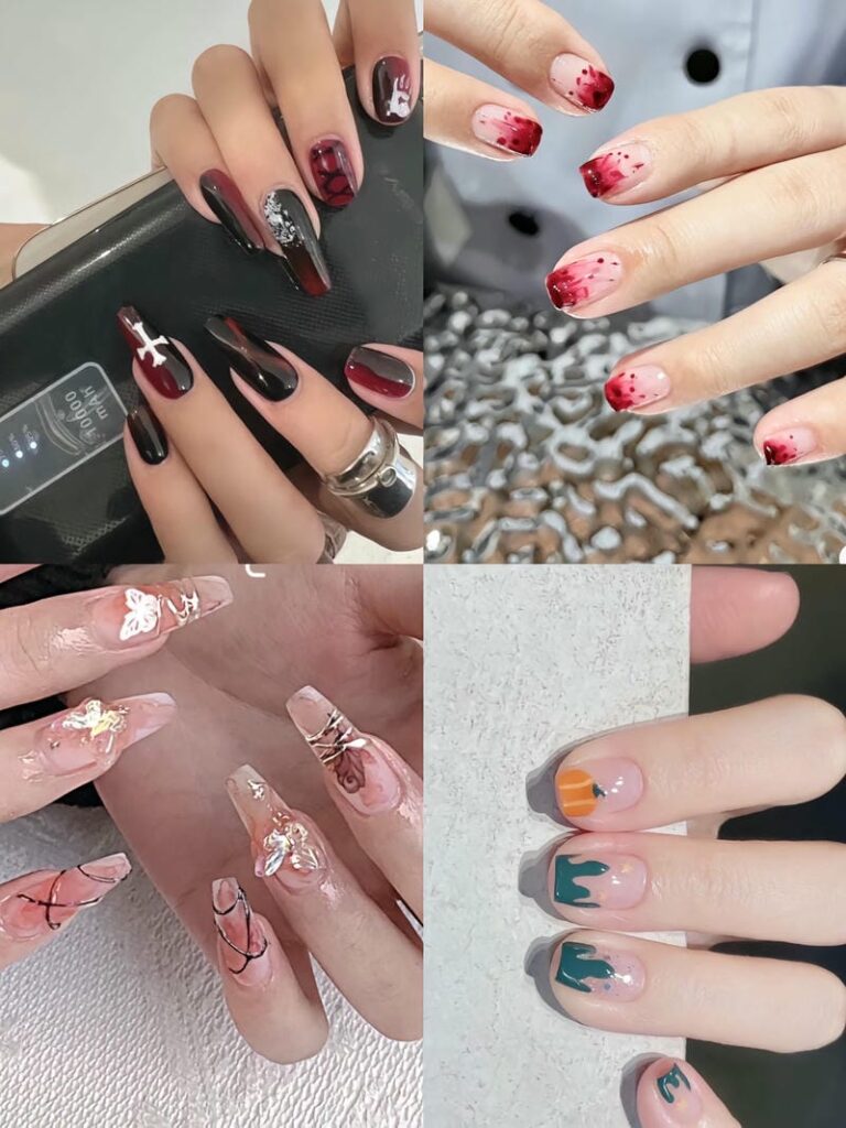 Những mẫu nail halloween đơn giản