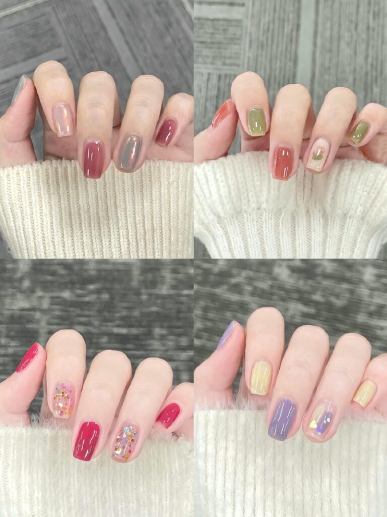 Những mẫu nail màu pastel đơn giản