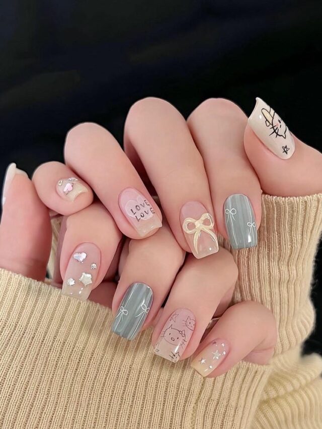 Mẫu nail cute xinh xắn dành cho học sinh