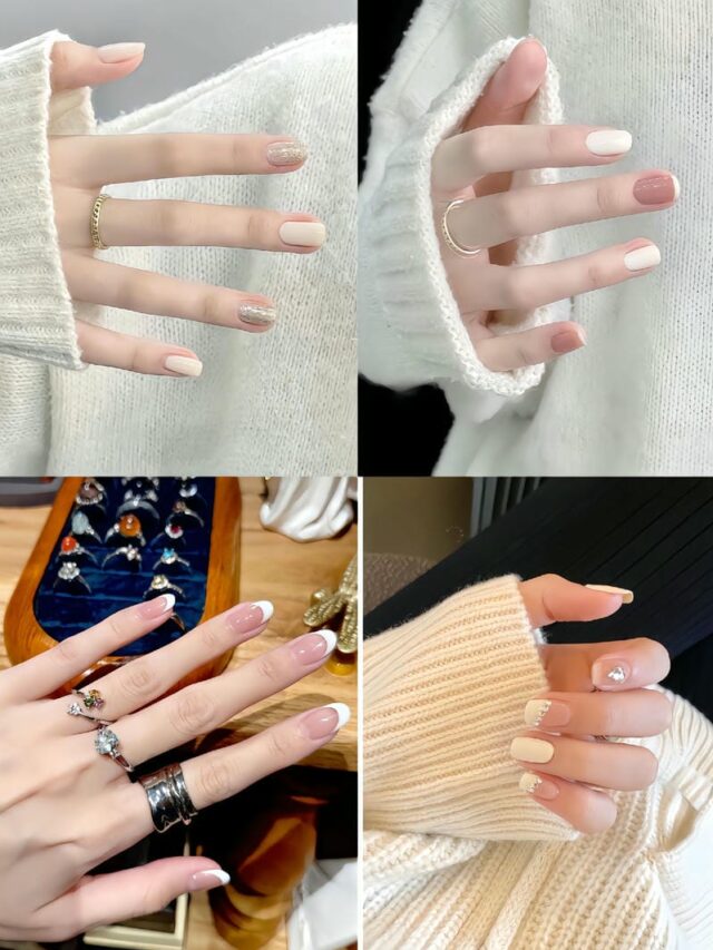 Những mẫu nail trắng đơn giản dành cho cô dâu