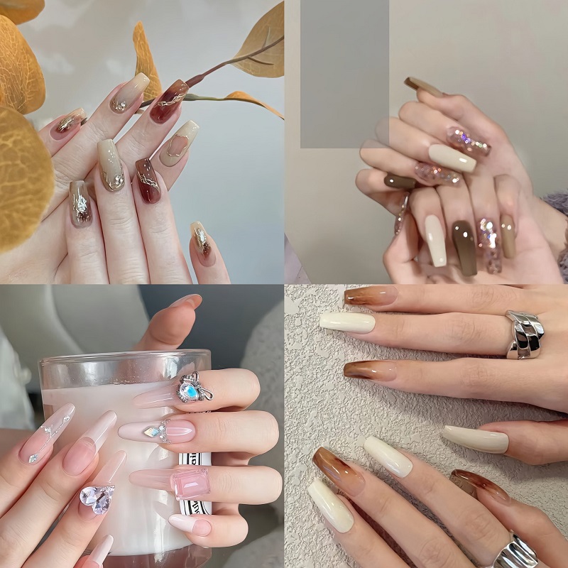 Ảnh nail siêu xinh cho chị em chơi vào mùa thu