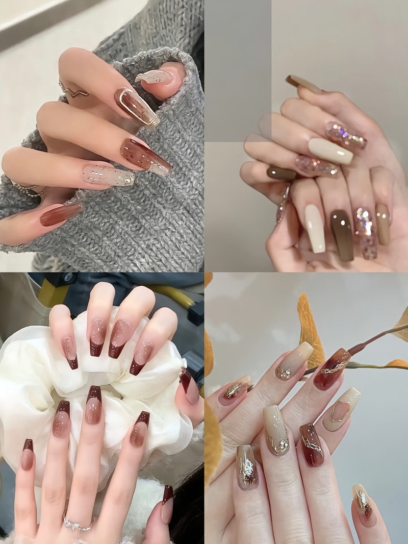 Ảnh nail mùa thu siêu xinh cho phái nữ