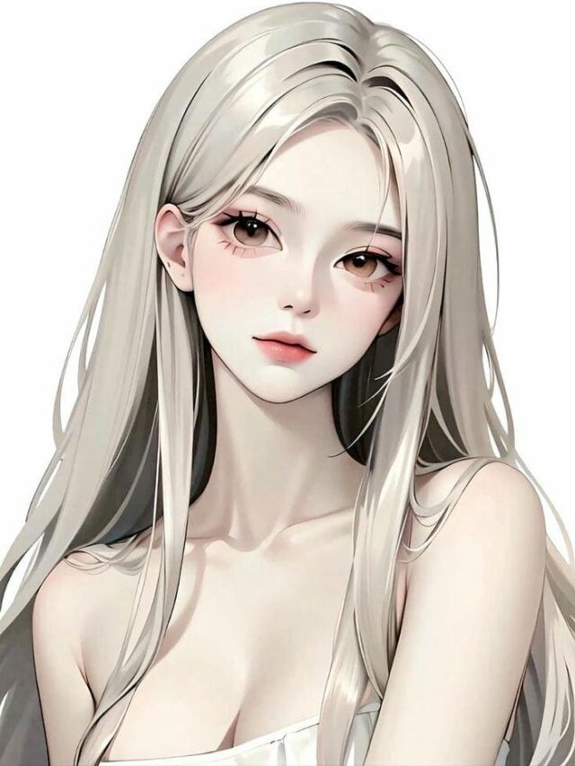 Hình ảnh anime gái xinh to tròn tóc dài