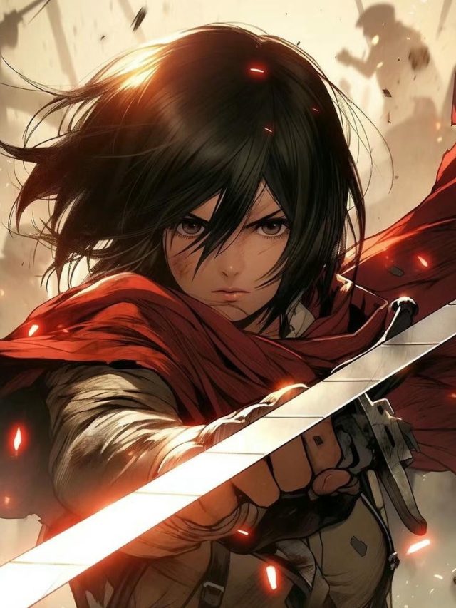 mikasa background 4k