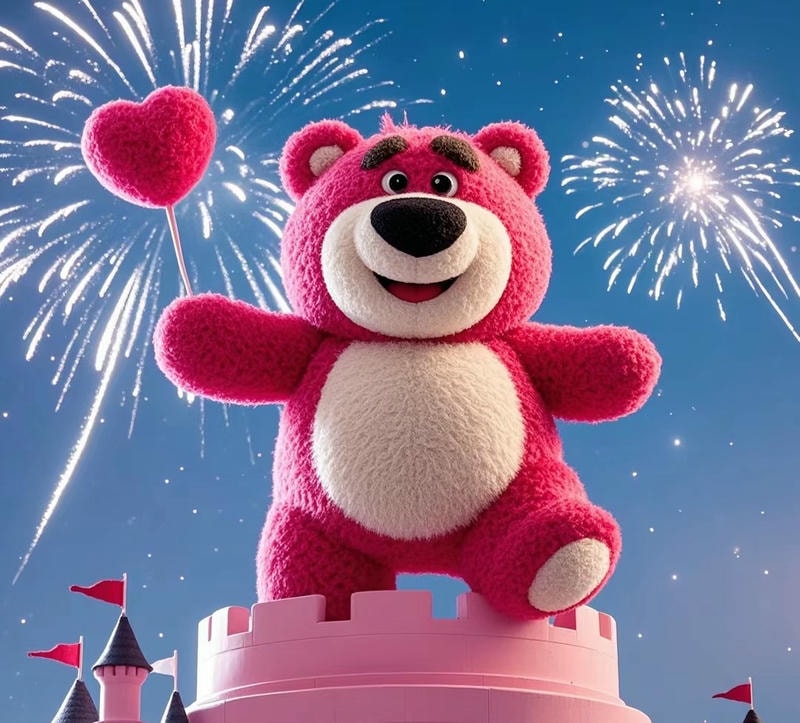 hình nền gấu dâu lotso