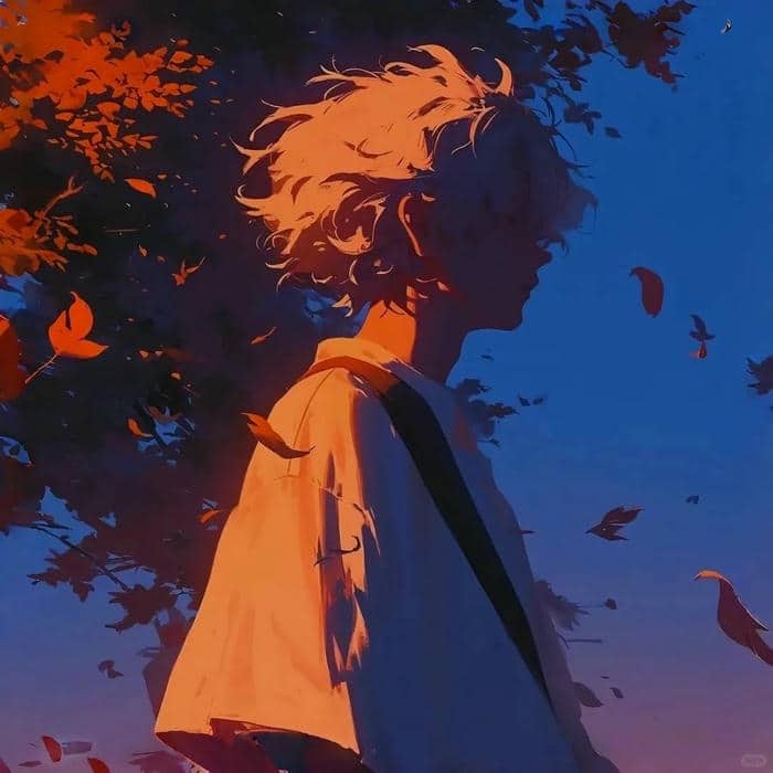 ảnh anime nam sad