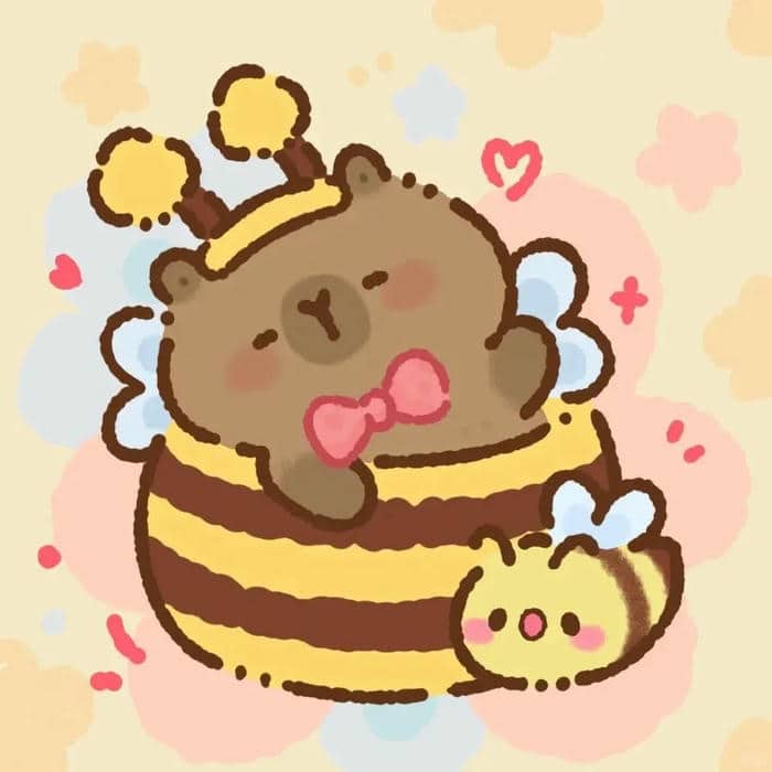 ảnh avatar capybara cute