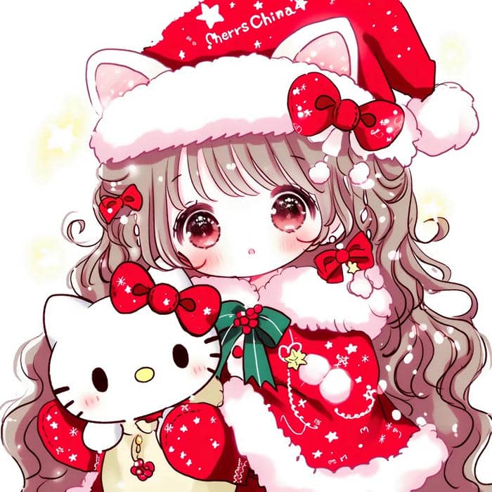 ảnh avatar giáng sinh đáng yêu