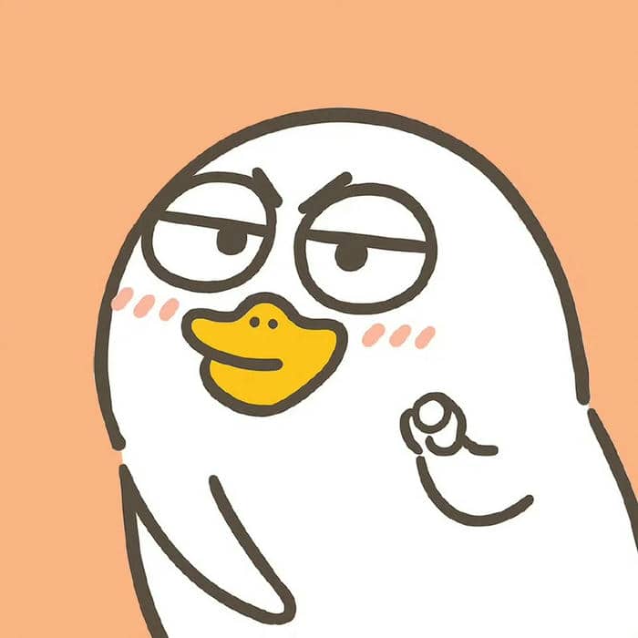 ảnh vịt chibi cute