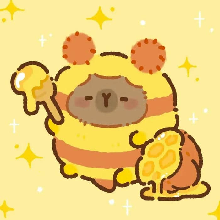 avatar capybara đáng yêu
