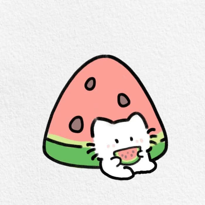 avatar dưa hấu cute (7)