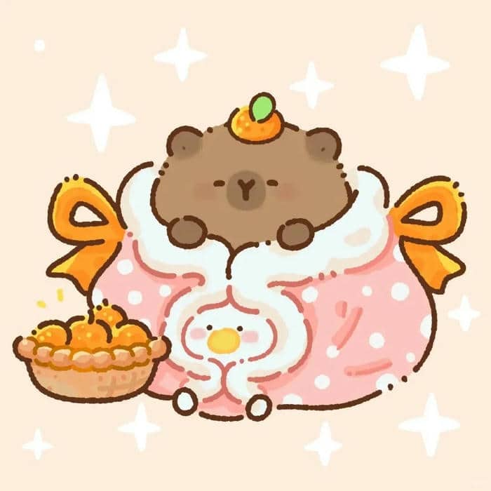 hình ảnh avatar capybara đáng yêu
