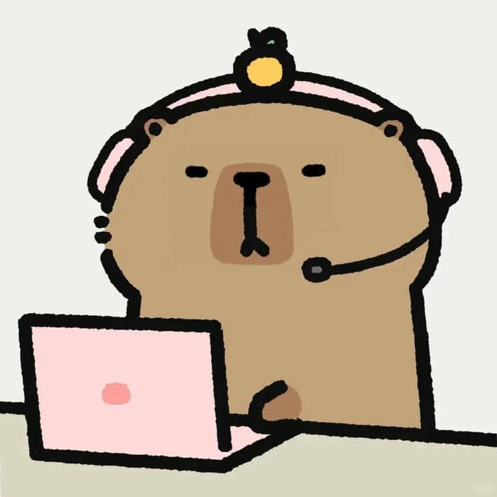 hình ảnh avatar capybara hài hước