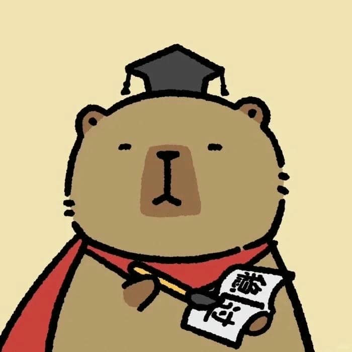 hình ảnh capybara avatar đáng yêu