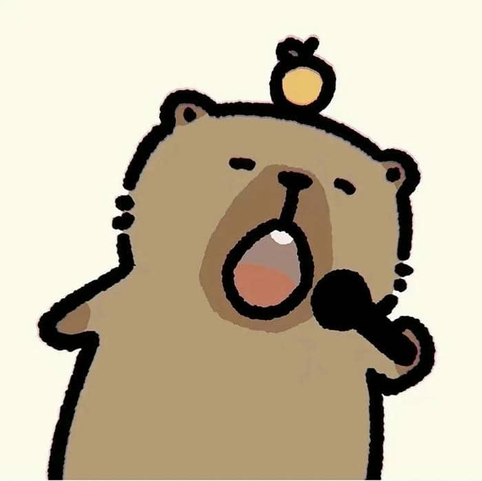 hình ảnh capybara avatar hài hước