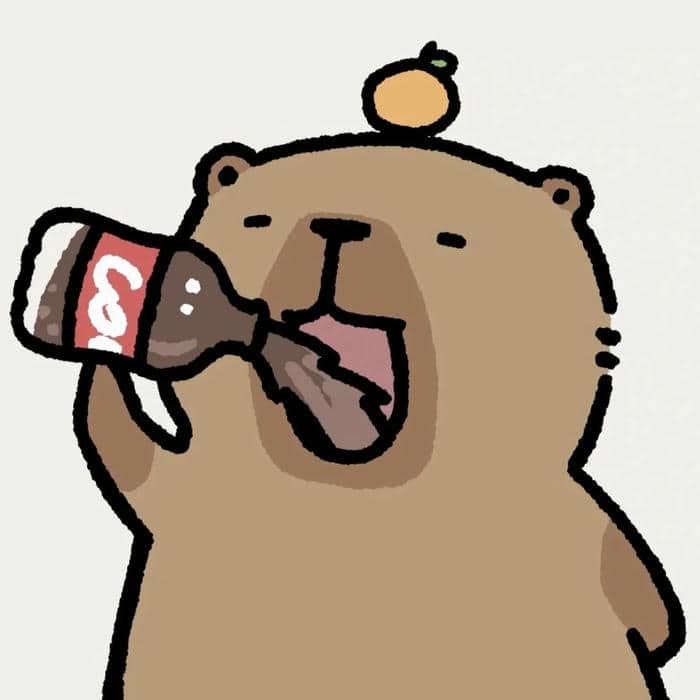 hình ảnh capybara avatar vô tri