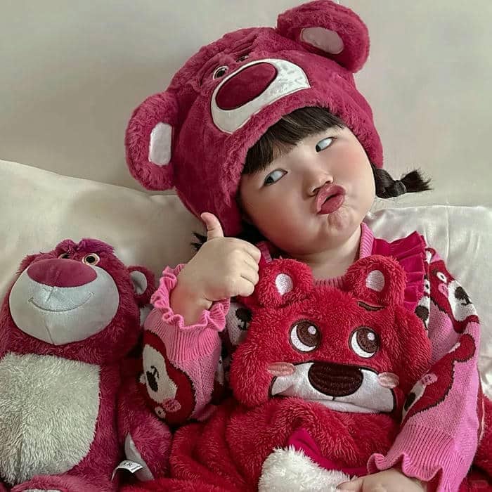 hình ảnh gấu dâu cute