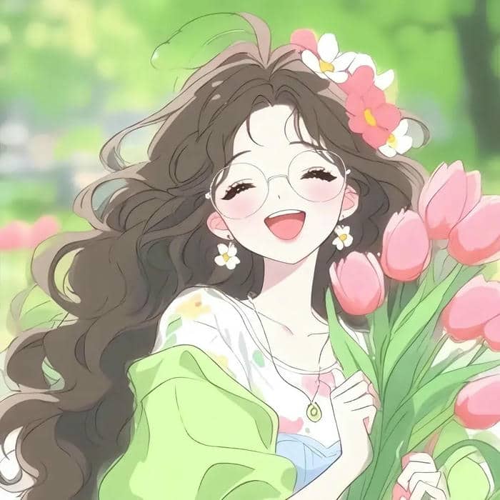 hình hoa tulip cute