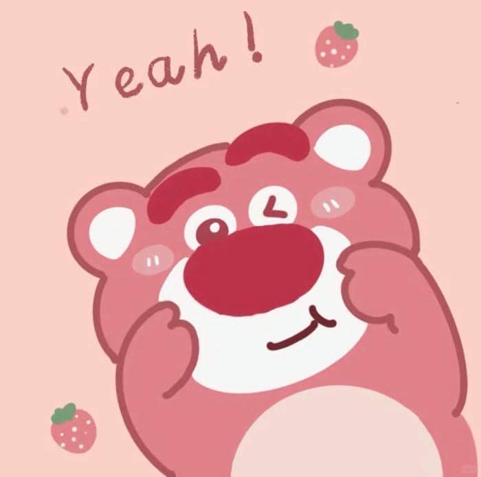 hình nền gấu dâu siêu cute