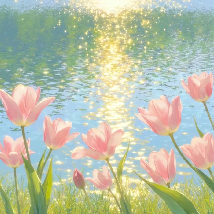hoa tulip làm hình nền