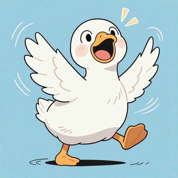 vẽ vịt vàng cute