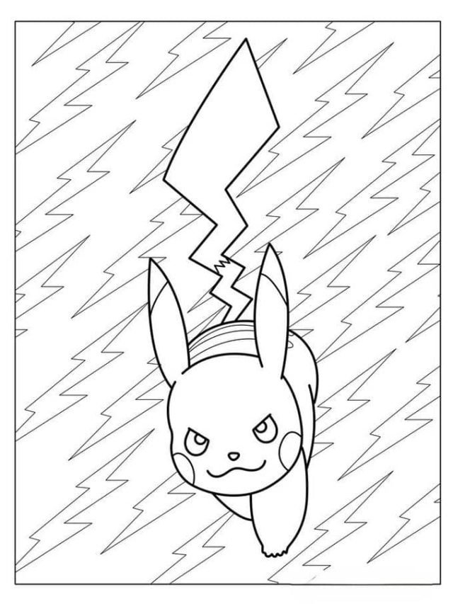 tranh tô màu pikachu (27)