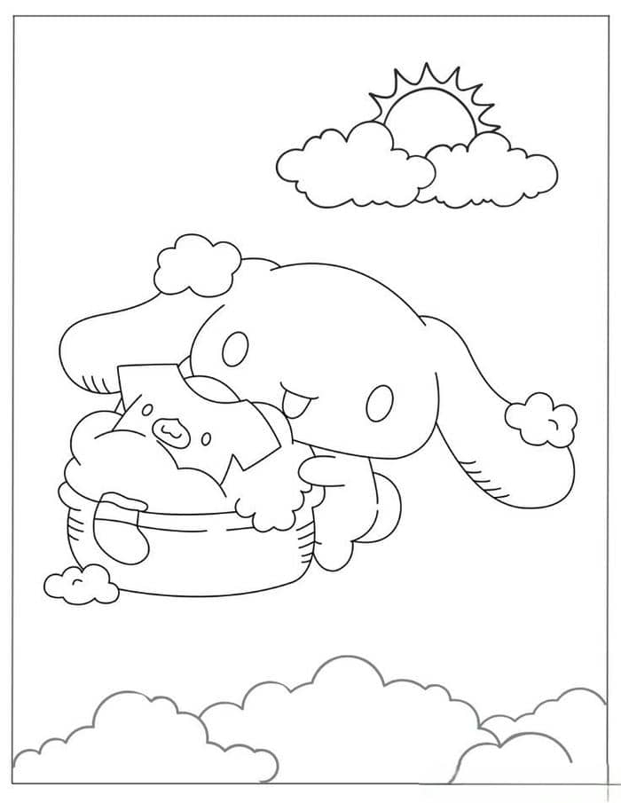 tranh tô màu cinnamoroll (1)