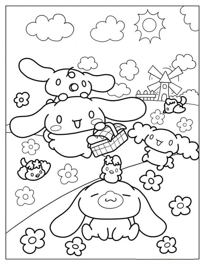 tranh tô màu cinnamoroll (2)