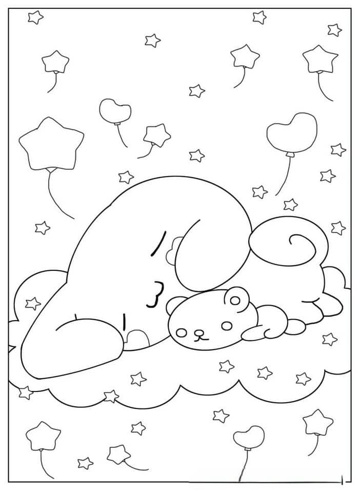 tranh tô màu cinnamoroll (24)