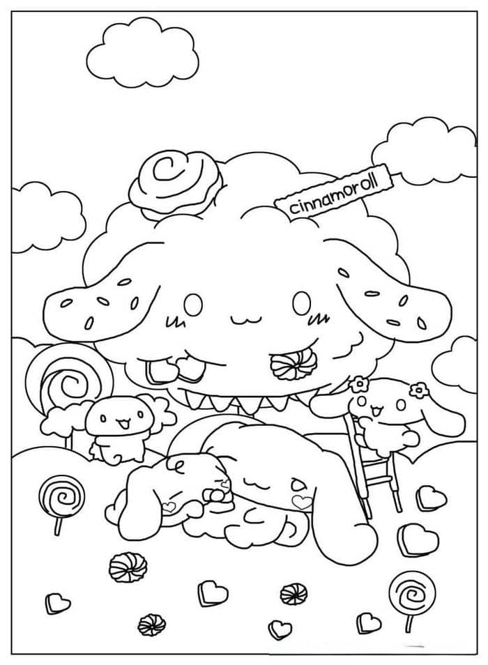 tranh tô màu cinnamoroll (5)