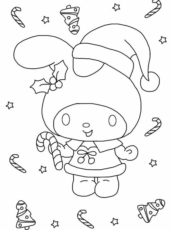 tranh tô màu my melody (1)