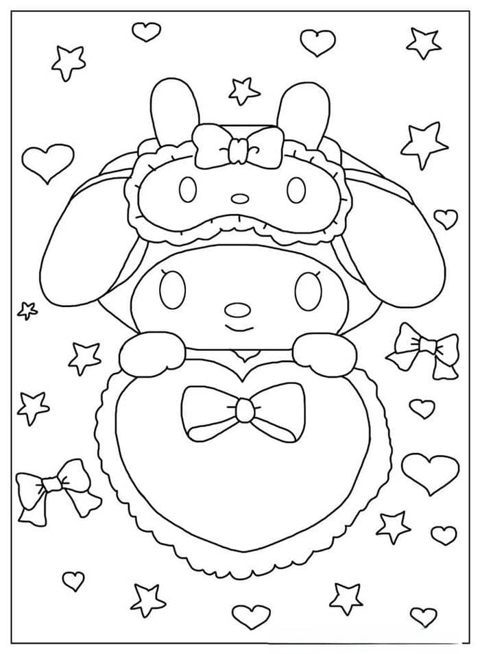 tranh tô màu my melody (13)