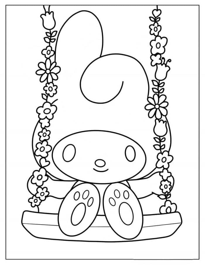 tranh tô màu my melody (17)