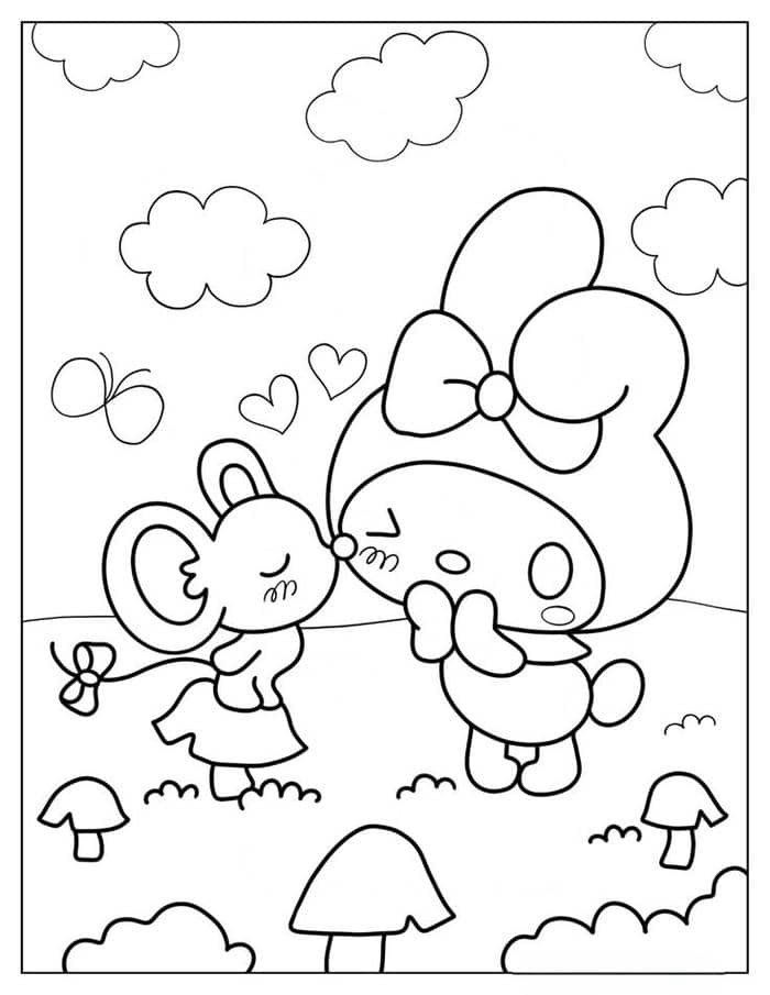 tranh tô màu my melody (20)