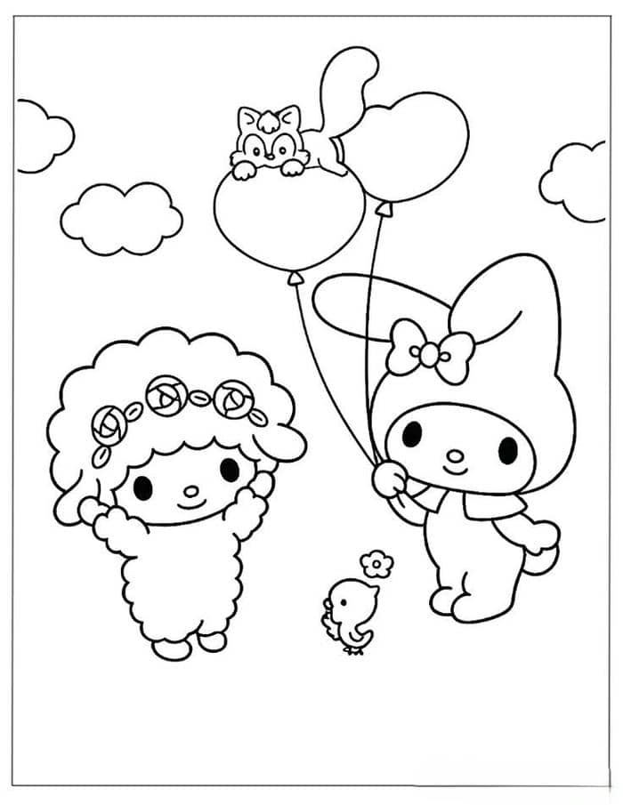 tranh tô màu my melody (21)