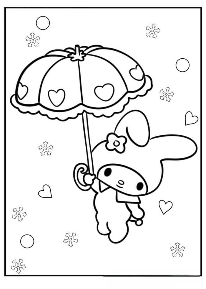 tranh tô màu my melody (22)