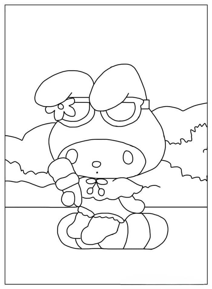 tranh tô màu my melody (26)