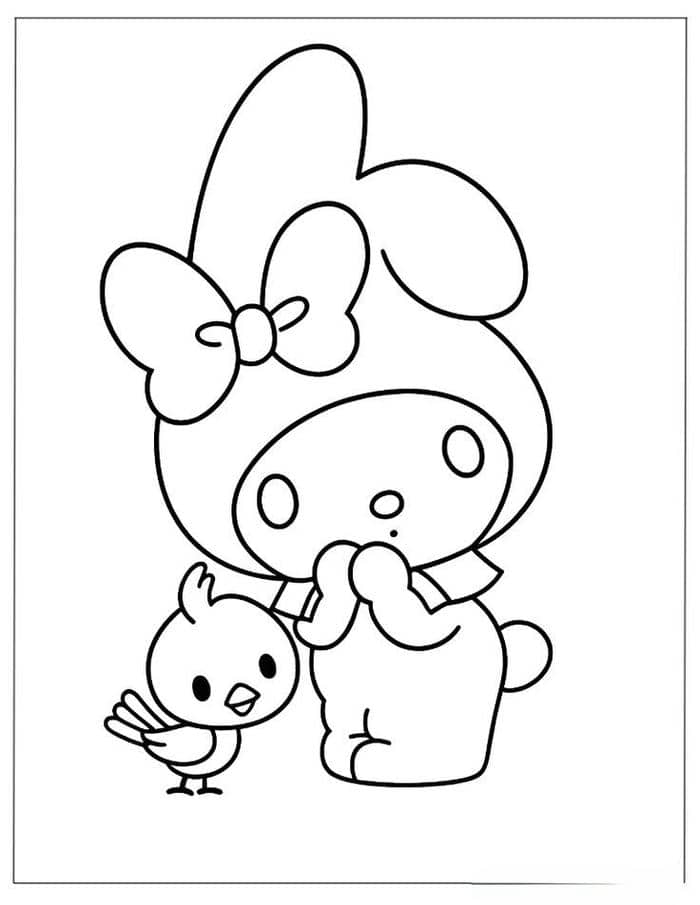 tranh tô màu my melody (28)