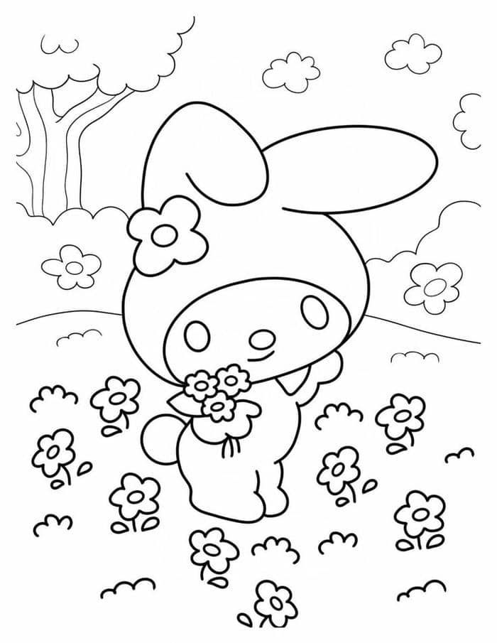 tranh tô màu my melody (29)