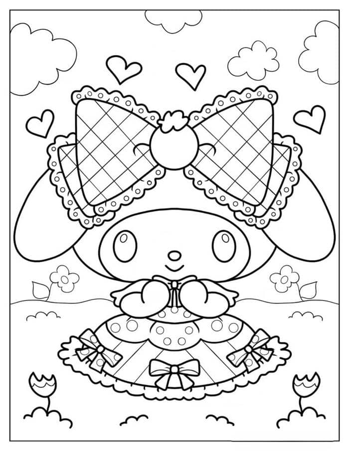 tranh tô màu my melody (6)