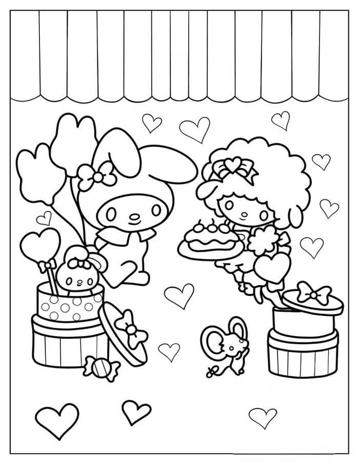 tranh tô màu my melody (9)