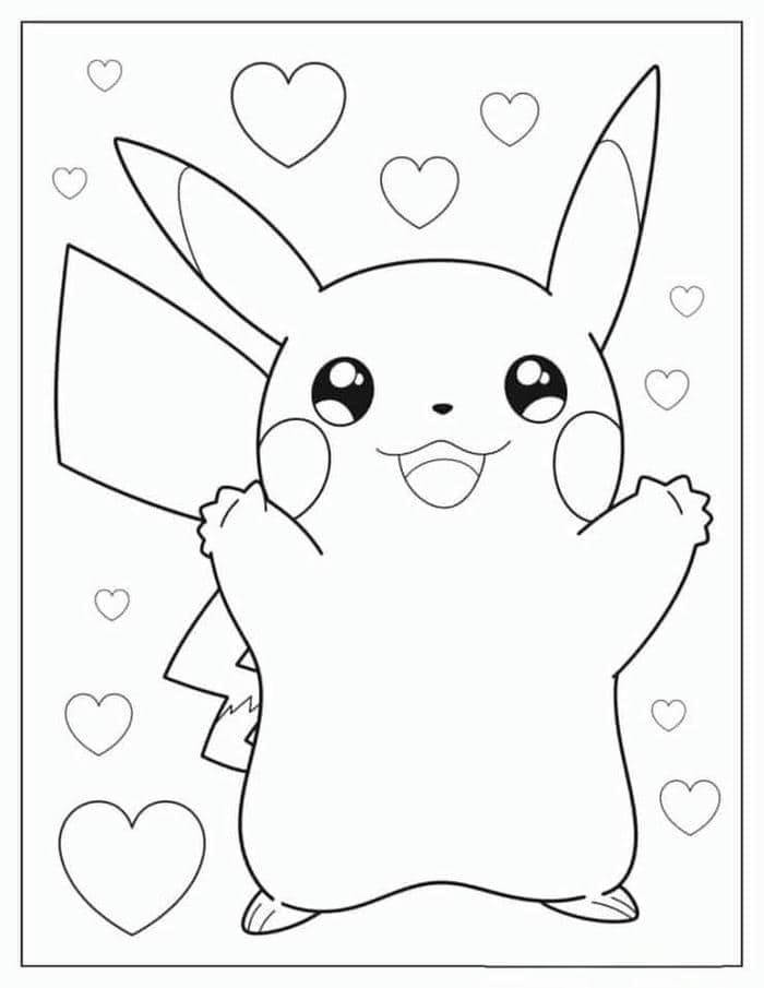 tranh tô màu pikachu (10)