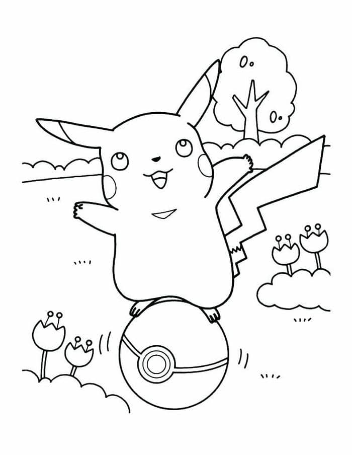 tranh tô màu pikachu (15)