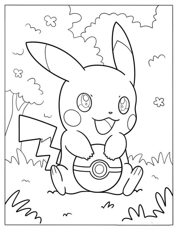 tranh tô màu pikachu (17)