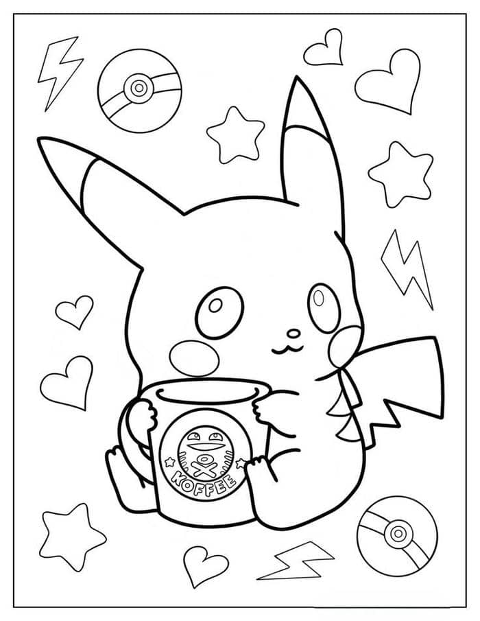 tranh tô màu pikachu (21)