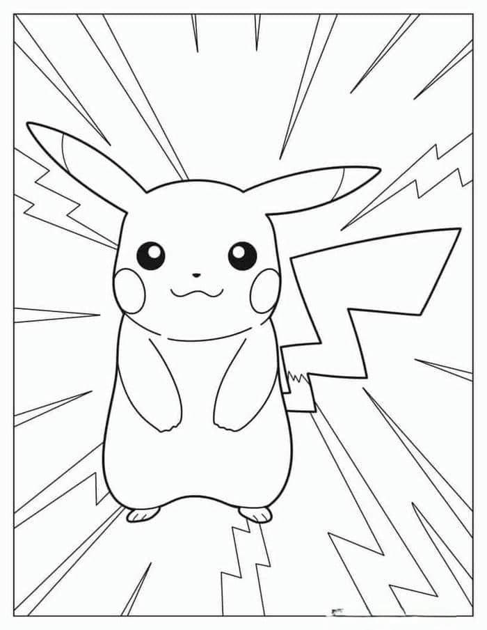 tranh tô màu pikachu (4)